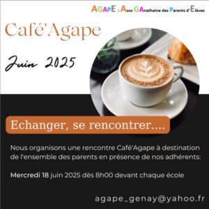 AGAPE : Petit café du matin !